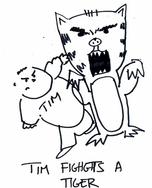 Tim Fights a Tiger